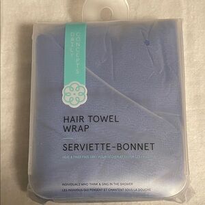 Daily Concepts Blue Hair Towel Wrap